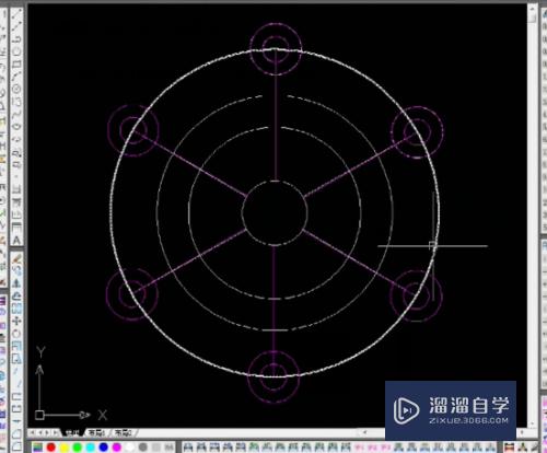 CAD中对图形进行圆形镜像的方法