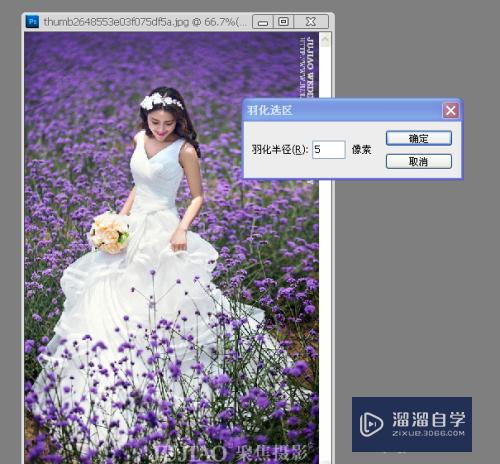 Photoshop羽化效果处理教程(ps羽化效果)