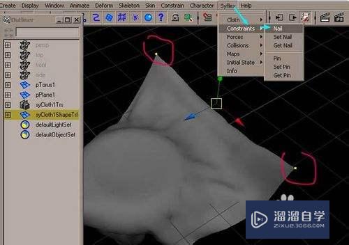 Maya如何从平面中创建布料模型(maya怎么创建布料)