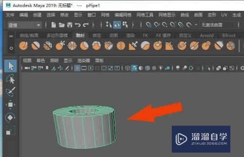 Maya2019中如何修改管道模型(maya管道怎么变薄)