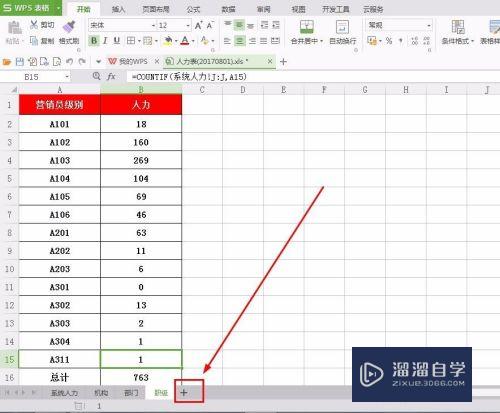 Excel表格中怎样插入工作表