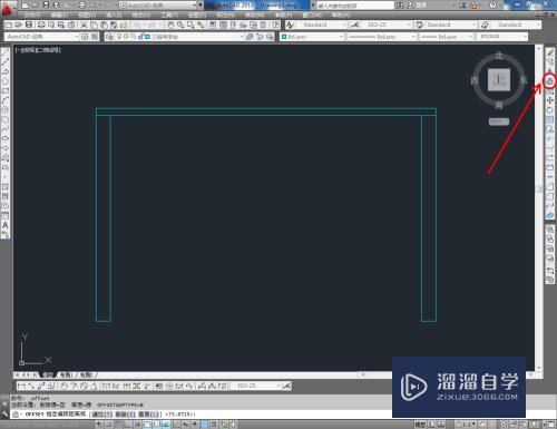 CAD如何画出三抽写字台平面图