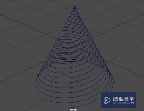 如何用Maya制作螺旋线？