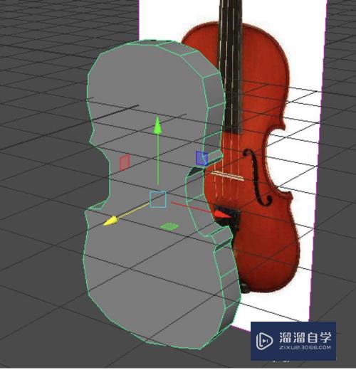 Maya怎么制作小提琴主体部分的操作？