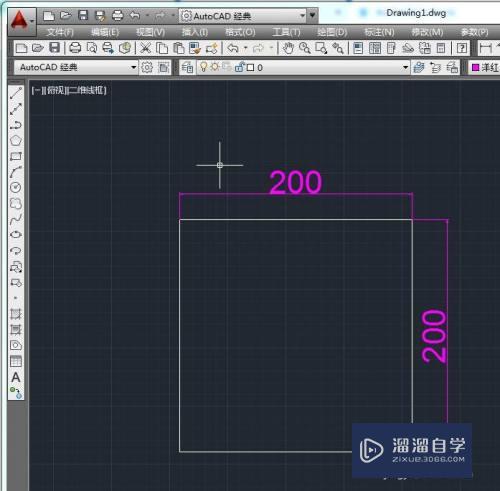 CAD直线工具怎么画矩形