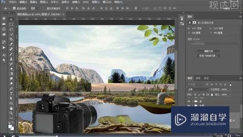 Photoshop怎么制作相机场景合成图？