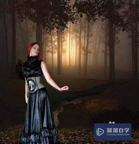 PS怎么打造暗夜女巫特效？