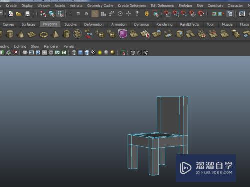 Maya怎么制作简单椅子模型(maya如何做椅子)