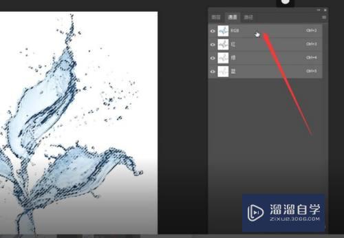 PS利用通道抠取水素材的方法