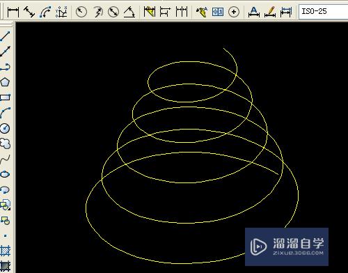 CAD如何画出螺旋图形(cad如何画出螺旋图形图片)