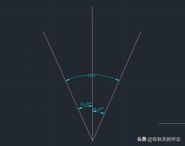 CAD怎么画角平分线？