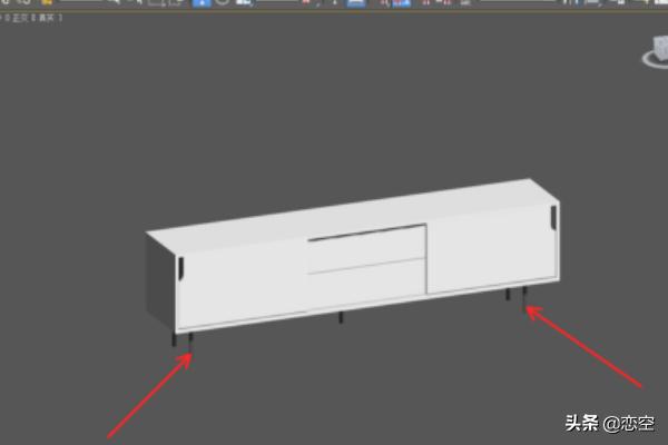 3DMax如何制作北欧电视柜？