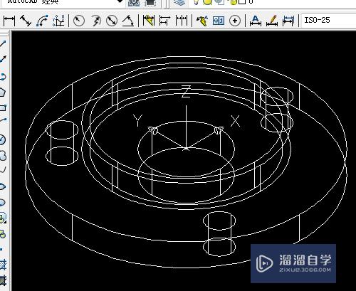 CAD如何画出端盖模型三维图(cad如何画出端盖模型三维图形)