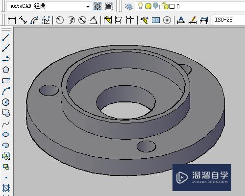 CAD如何画出端盖模型三维图(cad如何画出端盖模型三维图形)