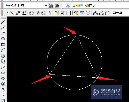 CAD怎么用三点方式画圆(cad三点画圆方法)