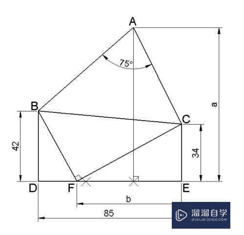 CAD中怎样确定俩直线的夹角为需要的固定值？