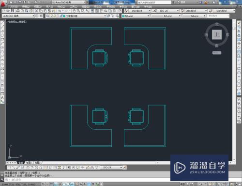 CAD如何制作七字型卡座平面图？