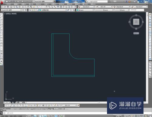 CAD怎么画出七字型卡座平面图(cad怎么画出七字型卡座平面图形)