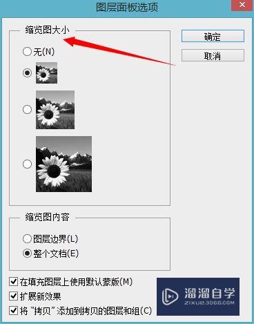 PS CS6如何修改图层预览图大小(ps图层怎么调整)