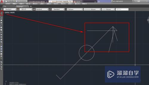 使用CAD绘制单极双控拉线开关图示