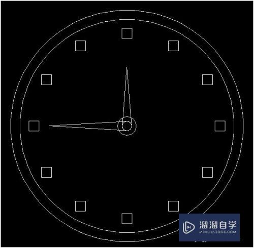 AutoCAD实战之钟表绘制