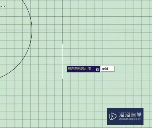 CAD怎么在线段中心点画圆(cad线段中心点画线)