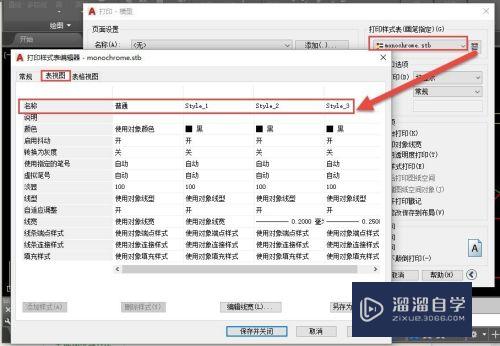 CAD 图层管理器中“打印样式”干什么用的？