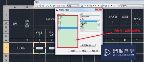 CAD2014中表的单元格中算公式结果显示格式修改