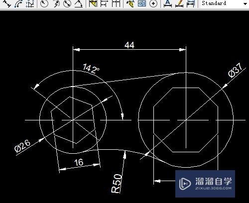 CAD圆工具画法教程(cad圆形工具)