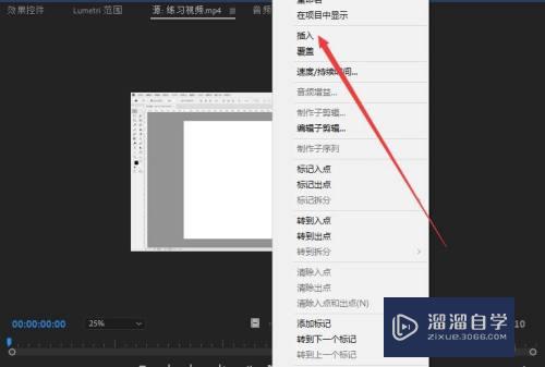 PR2018源监视器如何插入素材内容(pr怎么把源监视器放在面板里)
