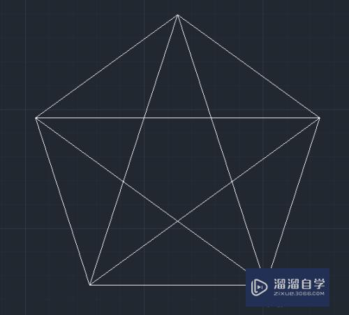 AutoCAD基础教程：[2]绘制五角星图案