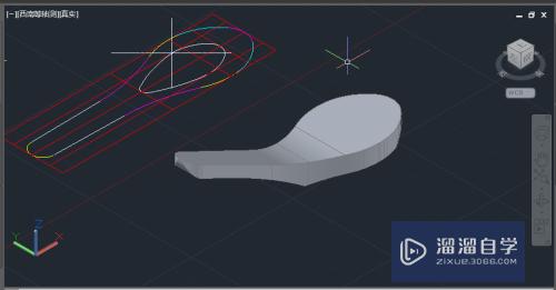 CAD2015怎么绘制三维羹匙(cad如何绘制三维)