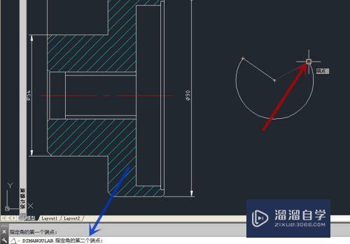 CAD怎么标注大于180度的尺寸(cad怎么标注大于180度的尺寸图)