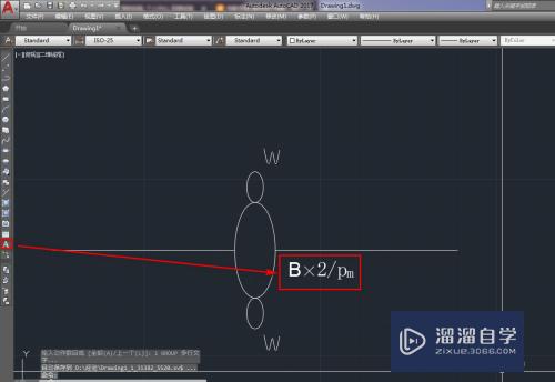 使用CAD绘制打桩双杆（品接杆）