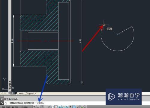 CAD怎么标注大于180度的尺寸(cad怎么标注大于180度的尺寸图)