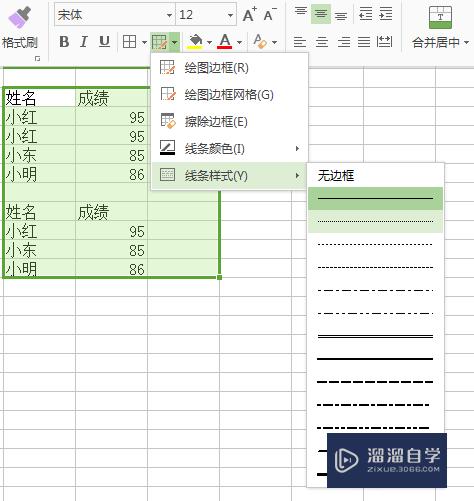 如何在Excel表格中画虚线边框(如何在excel表格中画虚线边框)