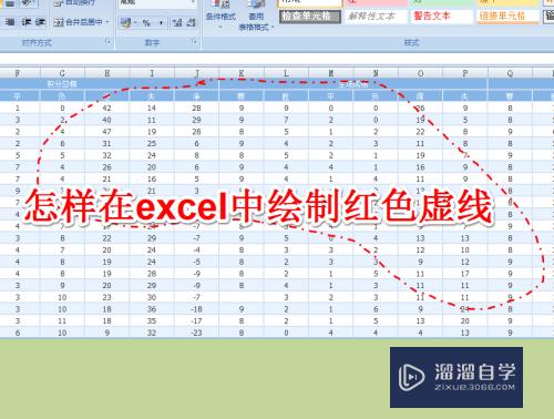 怎么在Excel中绘制红色虚线(怎么在excel中绘制红色虚线框)