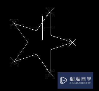 CAD中怎么绘制五角星？