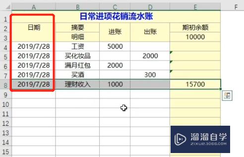 Excel怎么制作日常收支记账本(excel怎么制作日常收支记账本表格)