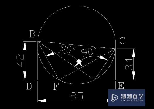 CAD怎么画出75度角(cad怎么画75度角的三角形)