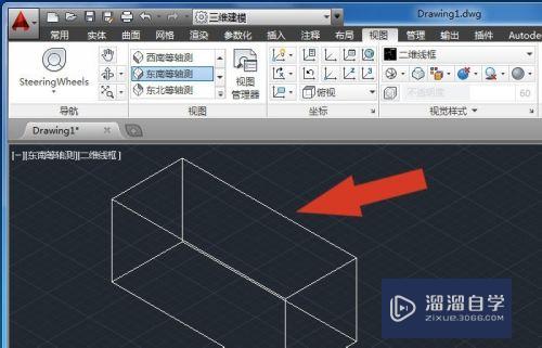 CAD2014软件中如何创建长方体模型？