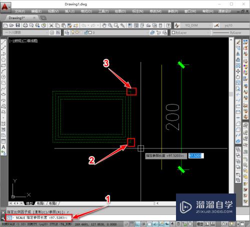 CAD缩放到指定大小操作方法