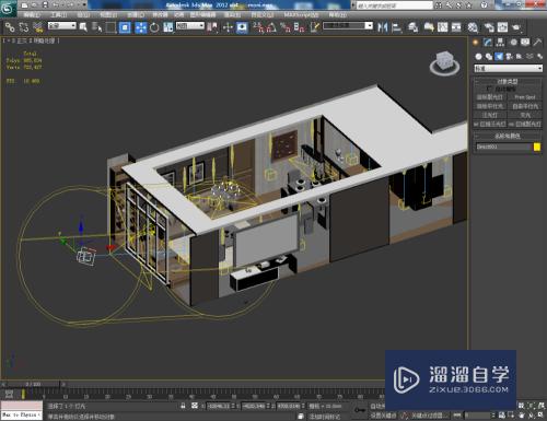 如何在3DMax2013中利用目标平行光模拟太阳光？