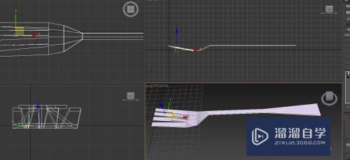 3DMax叉子模型如何做？