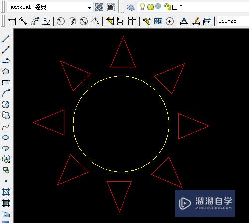 CAD怎么绘制太阳形(cad怎么绘制太阳形状图)