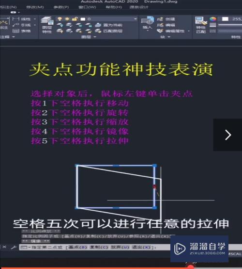 CAD如何使用夹点功能(cad夹点功能怎么用)