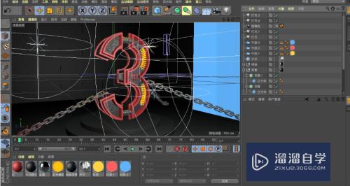 C4D怎么制作机械风格立体字(c4d怎样做立体字)