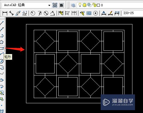 CAD如何绘制窗格图形？