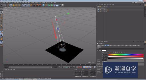 C4D怎么制作舞台定点聚光效果？