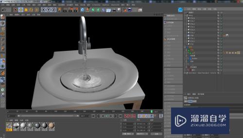 C4D怎么用realflow插件制作水龙头流体效果(c4d的realflow做水)